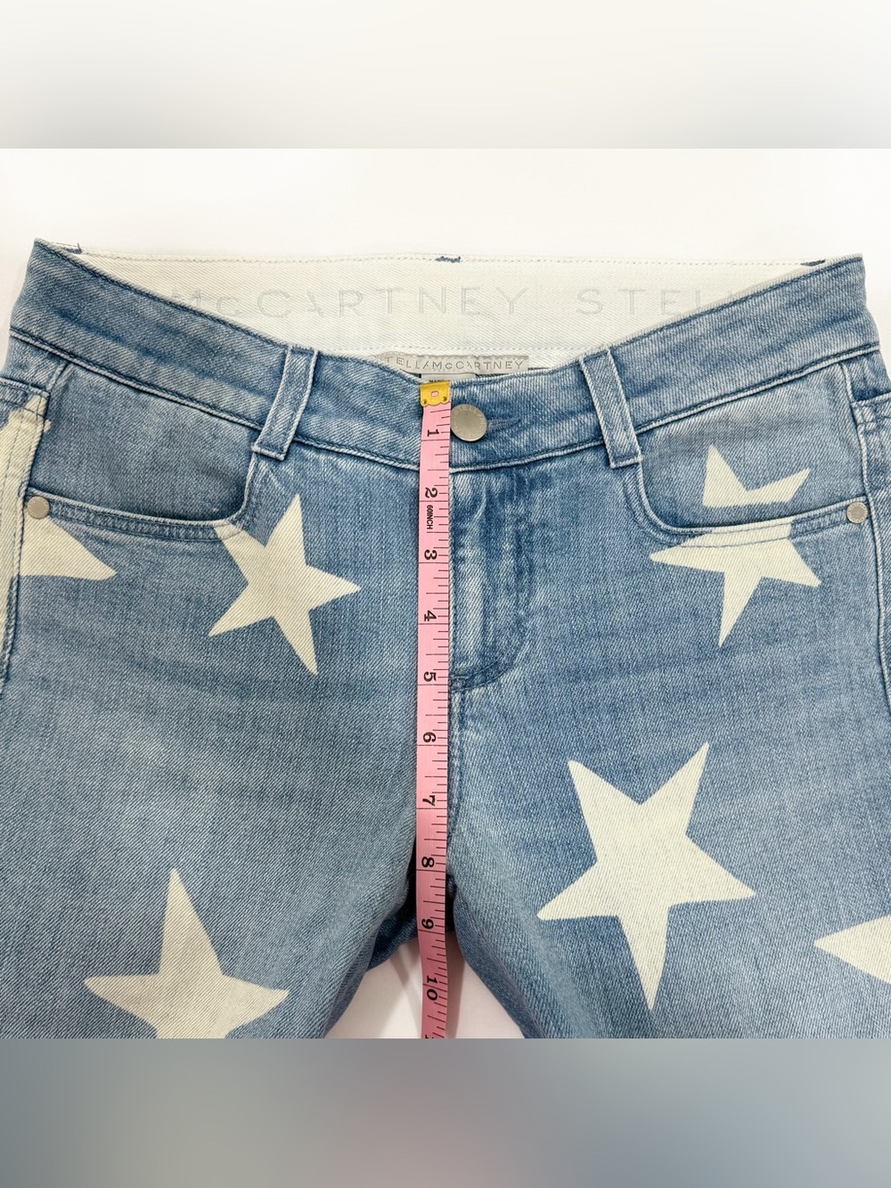 Stella McCartney blue star print jeans | Size 26 - Picture 11 of 12